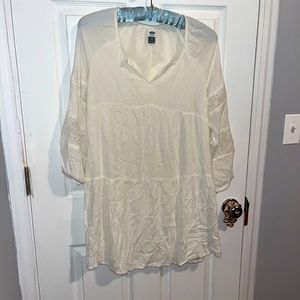 White lace cover-up
